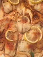 Grilled Talipa topped with lemon